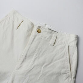 【期間限定価格】【オータムセール】2022AW マーガレットハウエル MARGARET HOWELL DENSE COTTON TWILL トラウザーズパンツ 3/ホワイト ボトムス ロング 【2400013722414】【中古】