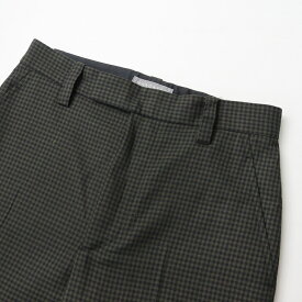 【期間限定価格】【オータムセール】2023AW マーガレットハウエル MARGARET HOWELL GINGHAM WOOL TWILL ギンガムチェック ウール ツイルパンツ 1/グリーン-. 【2400013728607】【中古】