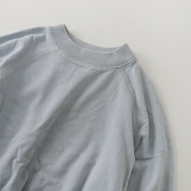 【オータムセール】ウティ OUTIL コットンクルーネックスウェットプルオーバー 0/サックスブルー トップス【2400013727044】【中古】