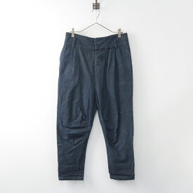 【期間限定価格】【オータムセール】ガサ GASA コットンリネン テーパードパンツ M/ネイビー ボトムス【2400013766999】【中古】