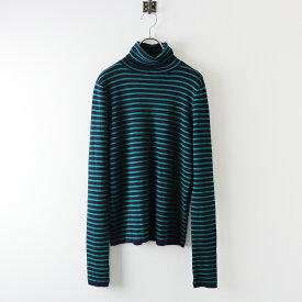 美品 2022AW L'Appartement アパルトモン Border Turtleneck Knit ボーダータートルネックニット F/ネイビー トップス【2400013774574】【中古】