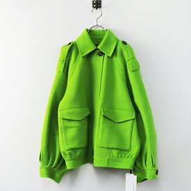 【期間限定価格】定価7万 未使用 タラジャーモン TARA JARMON デザインウールジャケット 36/グリーン 羽織り ショートコート アウター【2400013783927】【中古】