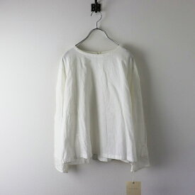 【期間限定価格】【オータムセール】ガサグルー gasa* grue リネンコットン プルオーバーシャツ F/ホワイト トップス 袖口レース【2400013818841】【中古】