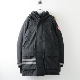 【スプリングセール】美品 国内 JPタグ カナダグース CANADA GOOSE 9513M Erickson Parka エリクソンパーカ ファー付ダウンコート XS//黒【2400013881180】【中古】