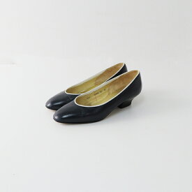 【ウィンターセール】グッチ GUCCI トリミングレザーパンプス 35B/ネイビー ヒール 靴 22cm【2400013907774】【中古】