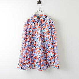 【期間限定価格】【オータムセール】ローレンラルフローレン LAUREN RALPH LAUREN コットン フラワープリントシャツ SP/ブルー トップス【2400013935050】【中古】
