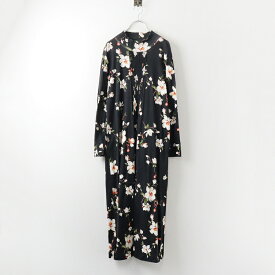 【期間限定価格】【オータムセール】2021AW インゲボルグ INGEBORG マグノリアフィーゴpt.カットソーワンピース 3（9号）/ブラック 花柄 フラワー ドレス【2400013937474】【中古】