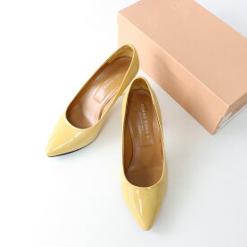 【期間限定価格】【ウィンターセール】コルソローマ CORSO ROMA ポインテッドトゥ ヒール パンプス 36.5/イエロー系 シューズ 23-24cm程度 クツ【2400013987868】【中古】