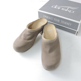 【期間限定価格】【オータムセール】ダンスコ dansko sammy Nubuck サミー ヌバックレザー ヒールサボサンダル 41/トープ ベージュ【2400014007633】【中古】