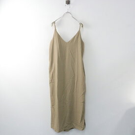 【オータムセール】ジャーナルスタンダードレリューム JOURNAL STANDARD relume キャミソールワンピース F/モカ ブラウン リネン コットン【2400014036893】【中古】
