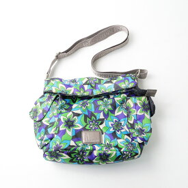【期間限定価格】【オータムセール】美品 当時物 ミッソーニ Missoni フラワープリント ショルダーバッグ /グリーンマルチカラー 肩掛け クロスボディ【2400014038972】【中古】