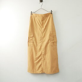 2024SS ジャーナルスタンダード レリューム JOURNAL STANDARD relume リサイクルナイロンカーゴスカート F/オレンジ【2400014067415】【中古】