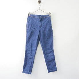 【期間限定価格】45R 45rpm フォーティファイブアール ざっくりデニムストレッチスリムパンツ 1/ブルー インディゴ ゴム イージー【2400014100730】【中古】