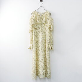 【期間限定価格】2024SS マーキュリーデュオ MERCURYDUO フラワープリントケープワンピース S/ベージュ トップス 花柄 ドレス【2400014103908】【中古】