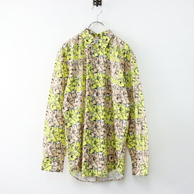 コムデギャルソンシャツ COMME des GARCONS SHIRT × KAWS コラボ プリント シャツ M/イエロー トップス【2400014097290】【中古】