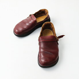 オーロラシューズ AURORA SHOES ミドルイングリッシュ 6.5D/ブラウン バーガンディ レザー シューズ ストラップ 24.5cm【2400014166002】【中古】