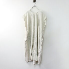メリヤクー ミードット me. from meri ja kuu フレンチ切り替えワンピース /ライトベージュ ロング ドレス【2400014168709】【中古】