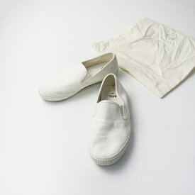 【期間限定価格】ソイル SOIL キャンバス スリッポン シューズ 35/ホワイト 白 スニーカー【2400014170467】【中古】