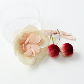 【期間限定価格】ピンクハウス PINK HOUSE フラワー チェリー コサージュ /レッド モチーフ アクセサリー リボン ピンバッジ ノベルティ【2400014185690】【中古】