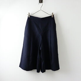 【期間限定価格】イエナ IENA ウールタックキュロットパンツ 36/■ネイビー ボトムス フレア ハーフパンツ ショーツ 半端丈【2400014228182】【中古】