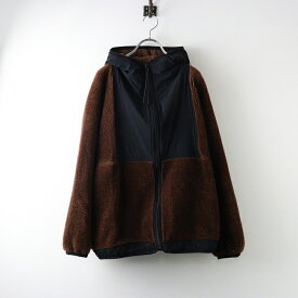サイ Scye Wool Fleece Hoodie ウールフリースジップアップパーカー 36/ブラウン ボア ジャケット ブルゾン【2400014273502】【中古】