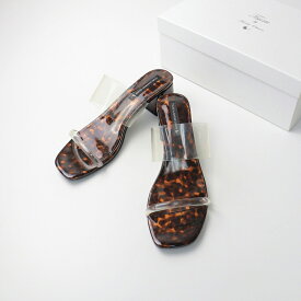 2020SS ツルバイマリコオイカワ TSURU by Marikooikawa PVCサンダル 38/ブラウン系 ストラップ シューズ 靴【2400014273991】【中古】