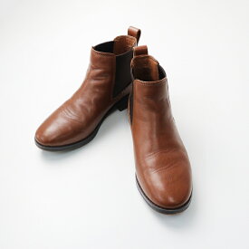 クラークス Clarks レザーサイドゴアブーツ UK3.5D/ブラウン チェルシーブーツ 靴 22.5cm【2400014317190】【中古】