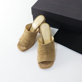 【期間限定価格】ドゥーズィエムクラス Deuxieme Classe PALOMA BARCELO スエードラウンド ヒールサボ 35□ベージュ【2400014329896】【中古】