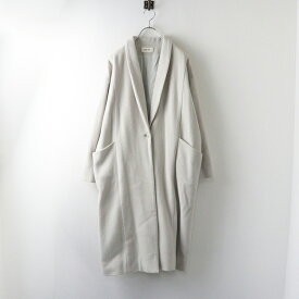 【期間限定価格】エヴァムエヴァ evam eva wool wide coat 2/ライトグレー ウールワイドコート ロング チェスターコート【2400014356199】【中古】