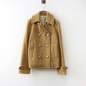 ロイスクレヨン Lois CRAYON ダブルボタン Pコート M ベージュ /ピーコート ジャケット【2400014357073】【中古】