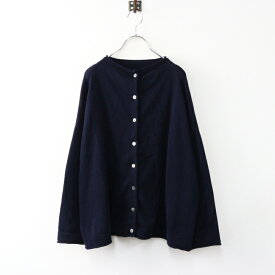 マオメイド mao made コットン ニット カーディガン F/ネイビー 羽織り セーター 長袖 ボタン 秋冬 【2400014425109】【中古】