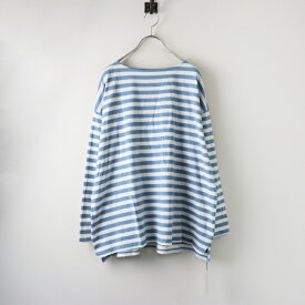 2024SS ジャーナルスタンダードラックス JOURNAL STANDARD luxe ボーダー ボートネックプルオーバー F/ブルー【2400014431124】【中古】