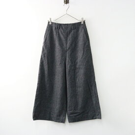 美品 2022AW マーガレットハウエル MARGARET HOWELL FOX BROTHERS PUPPYTOOTHWOOL FLANNEL パンツ 1/グレー【2400014447095】【中古】