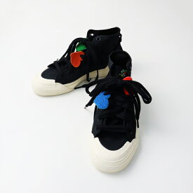 美品 アディダス adidas x Melting Sadness Nizza Hi DL 'Bee With You コラボ スニーカー 24cm/ブラック シューズ【2400014452785】【中古】
