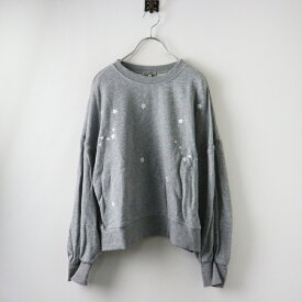 【期間限定価格】ニコアンド niko and... エンブロクルースウェットプルオーバー M/グレー スター刺繍 プルオーバー トレーナー【2400014444032】【中古】