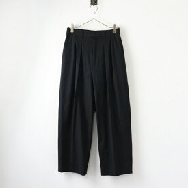 2023AW ジャーナルスタンダードラックス JOURNAL STANDARD luxe TRストレッチ タックパンツ S/ブラック イージー【2400014457377】【中古】