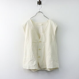 2021SS ジャーナルスタンダードラックス journal standard luxe Si/Wワッシャーベスト/キナリ ジレ 羽織り シルク ウール【2400014462579】【中古】