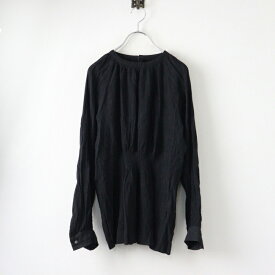 【期間限定価格】アーバンリサーチ ドアーズ URBAN RESEARCH DOORS シワ加工長袖カットソー ONE ブラック/黒 トップス シャツ【2400014460049】【中古】