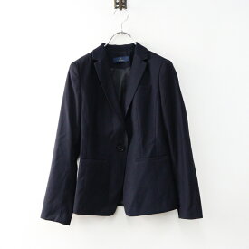 【期間限定価格】美品 ドレスプラス DRESS+ フォーマル テーラードジャケット S/ネイビー 羽織り アウター 前開き 長袖【2400014480757】【中古】