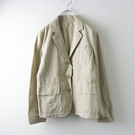 【期間限定価格】マーガレットハウエル　MARGARET　HOWELL　コットンリネン3Bジャケット2／ベージュ　アウター【2400014454482】【中古】