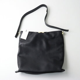 未使用 2024AW ドゥーズィエムクラス MUSE de Deuxieme Classe PUNTI. プンティ GRAFT TOTE BAG L/ブラック 牛革 レザー【2400014489163】【中古】