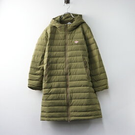 ダントン DANTON MIDDLE DOWN HOODED COAT ミドルダウン フーデッド コート M/カーキ トップス 羽織り【2400014471076】【中古】