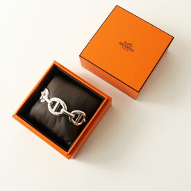 人気アイテム 箱付き エルメス HERMES シェーヌダンクル アンシェネGM シルバーバングル SH シルバー925//ブレスレット【2400014472035】【中古】