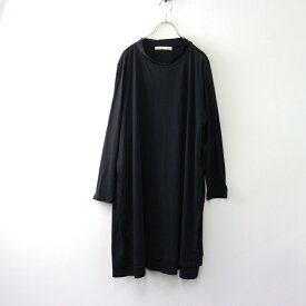 美品 大きいサイズ アズノゥアズドゥバズ オオラカ AS KNOW AS de base olaca ワイドシルエット ワンピース 15/ブラック【2400014500318】【中古】