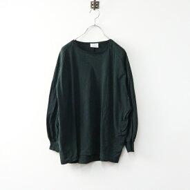 2021AW パドカレ pas de calais パフスリーブ プルオーバー 36/グリーン トップス 長袖 カットソー シャツ【2400014499698】【中古】