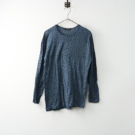 【期間限定価格】2022AW パドカレ pas de calais ウールドットプリントシワ加工 プルオーバー 36/ブルー カットソー 水玉【2400014499667】【中古】