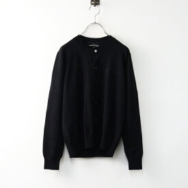 美品 定番人気 2019AW トリコ コムデギャルソン tricot COMME des GARCONS ロゴ刺繍 クルーネックニットカーディガン S【2400014503814】【中古】