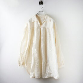 美品 24SS ジャーナルスタンダードラックス journal standard luxe ローンリップルスキッパーシャツ/アイボリー ブラウス【2400014502077】【中古】