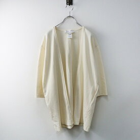 美品 ヴェリテクール Veritecoeur ST-078 ボタンレスカットソーカーディガン F/オフホワイト 羽織り トップス【2400014516098】【中古】