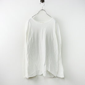 ドゥーズィエムクラス Deuxieme Classe Layering Tシャツ/ホワイト コットン 長袖 カットソー ボートネック【2400014521955】【中古】
